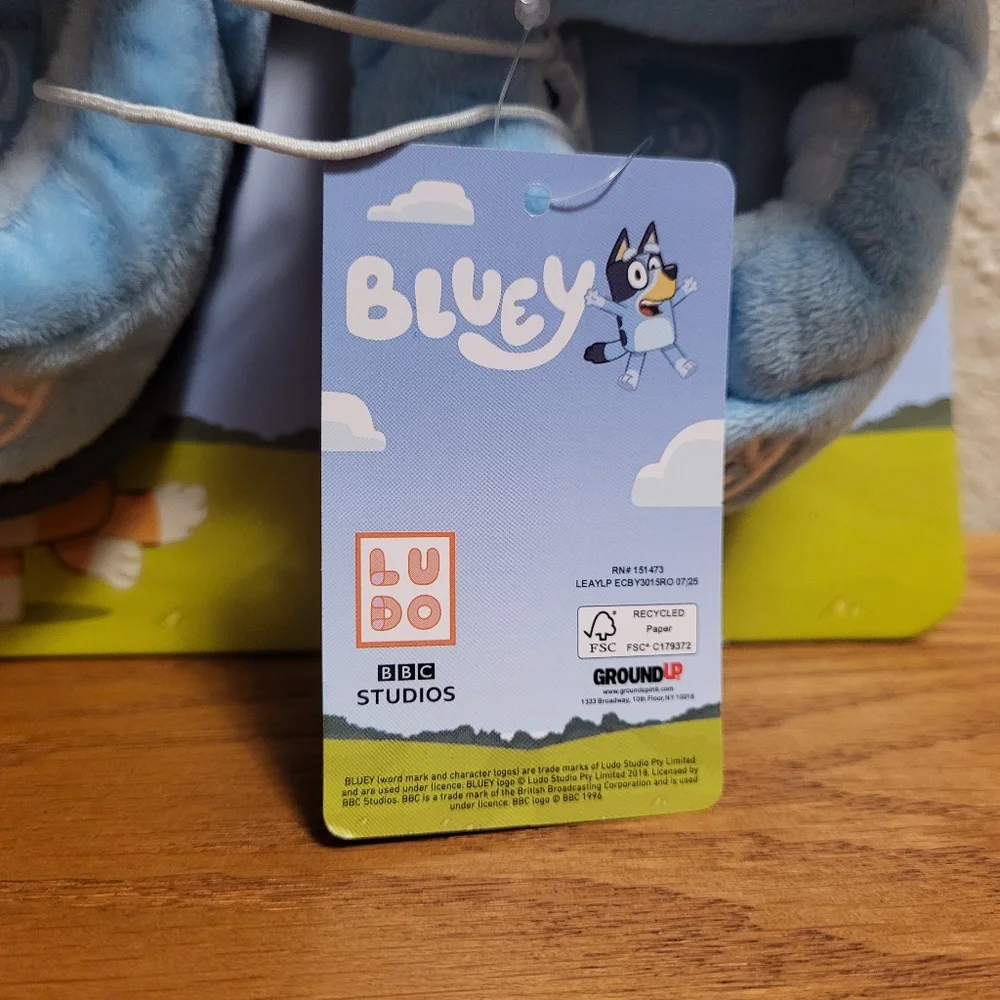 NWT Ludo Studio Bluey Slippers Size S